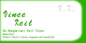 vince keil business card